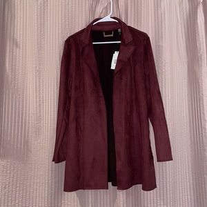 Tahari faux leather jacket